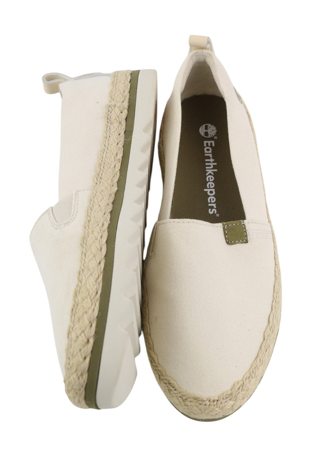 TIMBERLAND A24QW Women's Shoes EU38 Beige Light Espadrille Slip On Almond