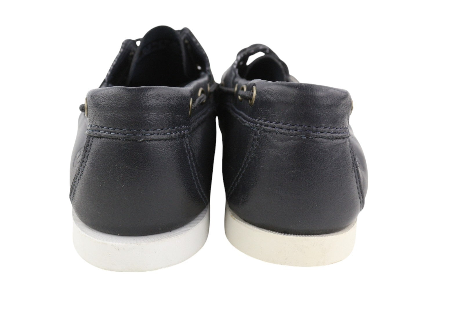 TIMBERLAND A199P Men's Shoes EU43.5/44.5 Black Leather Boat Lace Ortholite