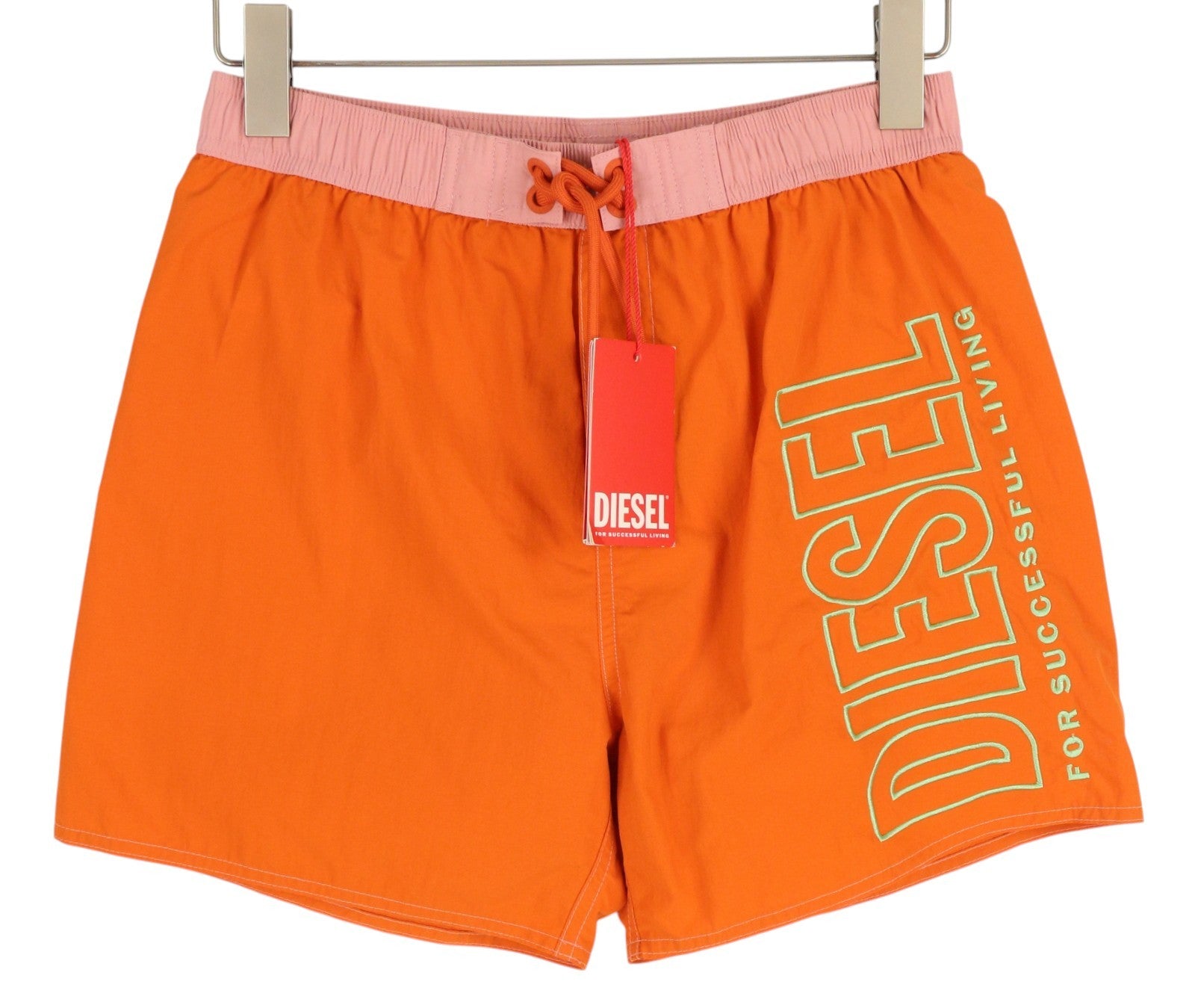 DIESEL Bmbx-Wave 2.017 Men's Swimwear S Mesh Drawstring Beach Style