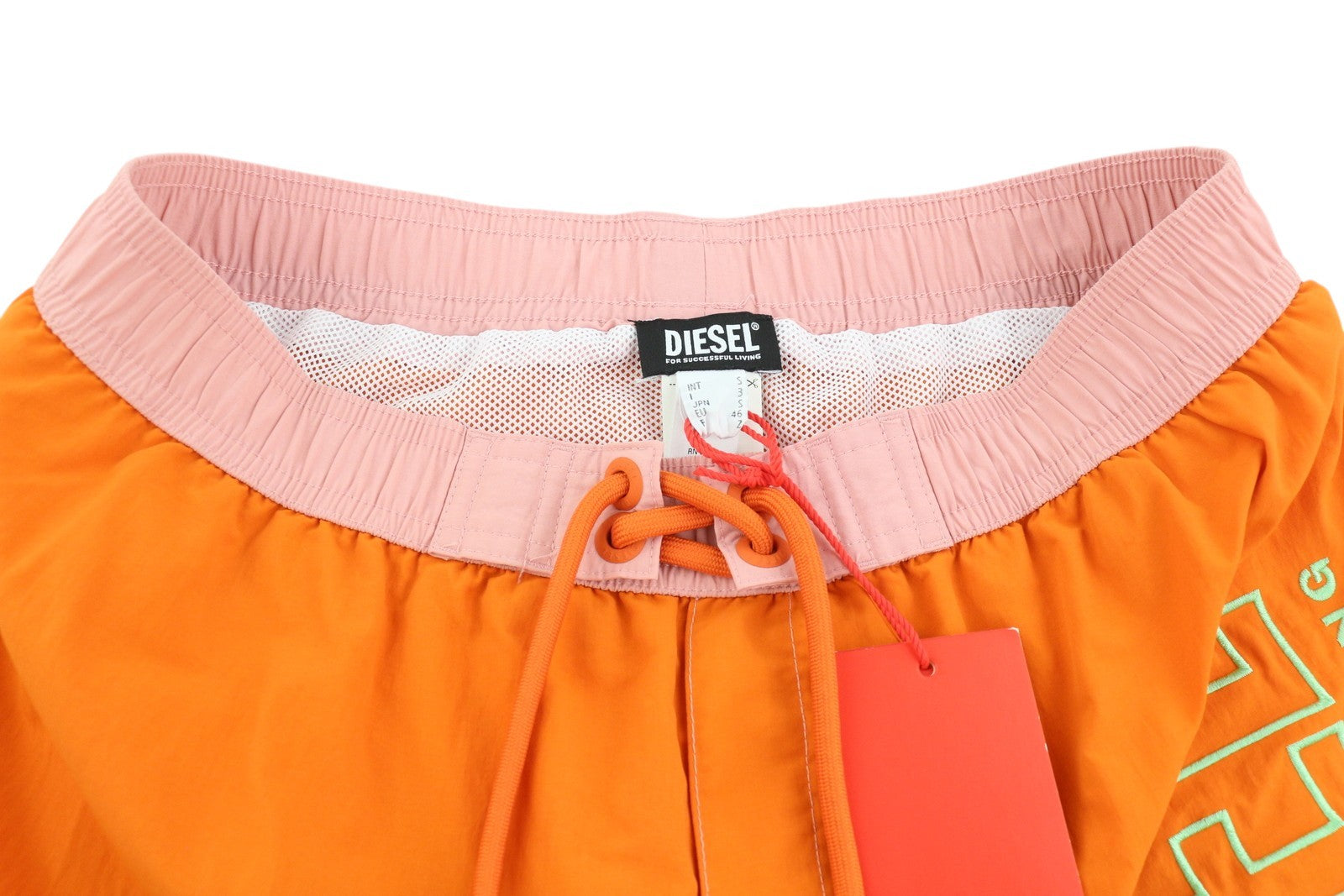 DIESEL Bmbx-Wave 2.017 Men's Swimwear S Mesh Drawstring Beach Style