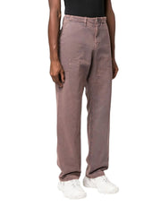 MARCELO BURLON COUNTY OF MILAN Cross Straight Leg Men Trousers M Faded RRP569