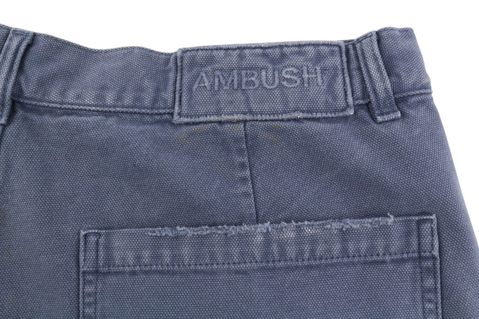 AMBUSH Worker Men Trousers XL Navy Loose Regular Fit Patch Pockets Zip RRP415