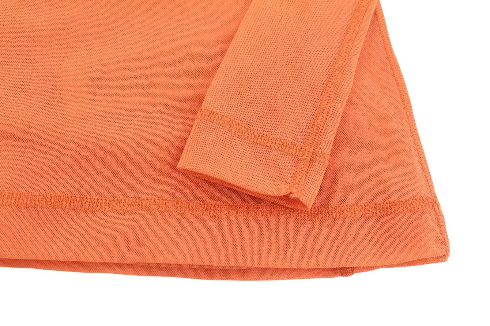 DIESEL T-Jurl Women's T-Shirt S Orange High Neck Lined Stretch Long Sleeve