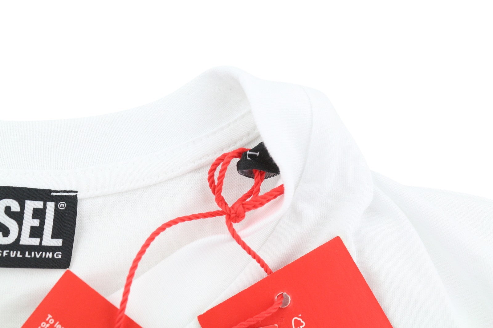 DIESEL D-Egor-New-Ita Women's Dress L White Short Sleeve Casual Tricot