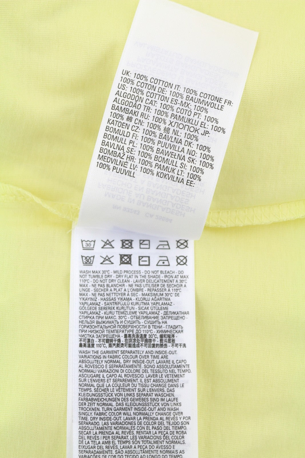 DIESEL D-Egor-New-Ita Women's Dress S Yellow Easy Fit Tricot Short Sleeve