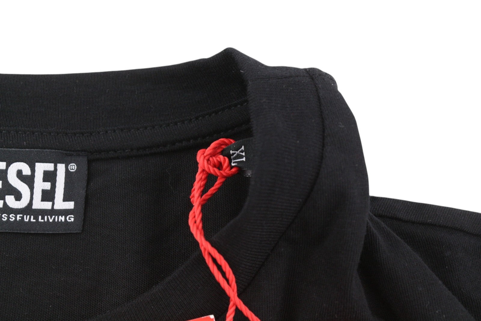 DIESEL D-Egor-New-Ita Women's Dress XL Black Casual Tricot Short Sleeve