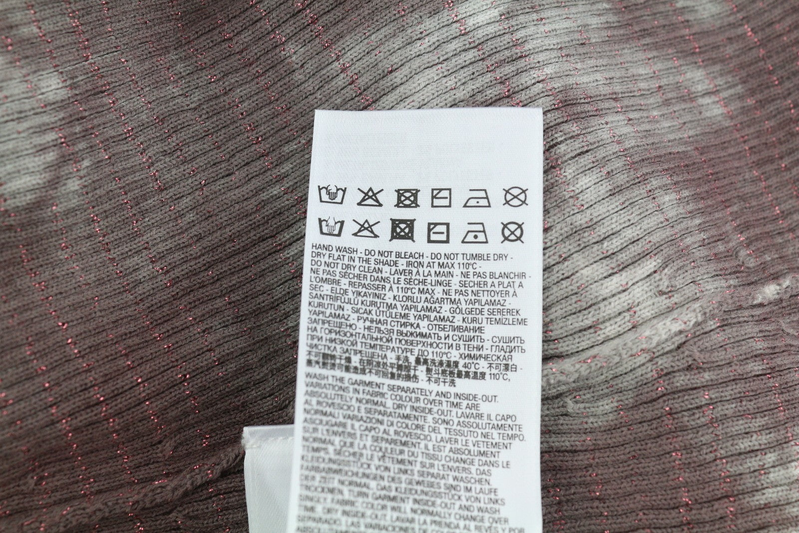 DIESEL M-Eugenie Women's Dress L Burgundy Glossy Ribbed Stretch Mini RRP225