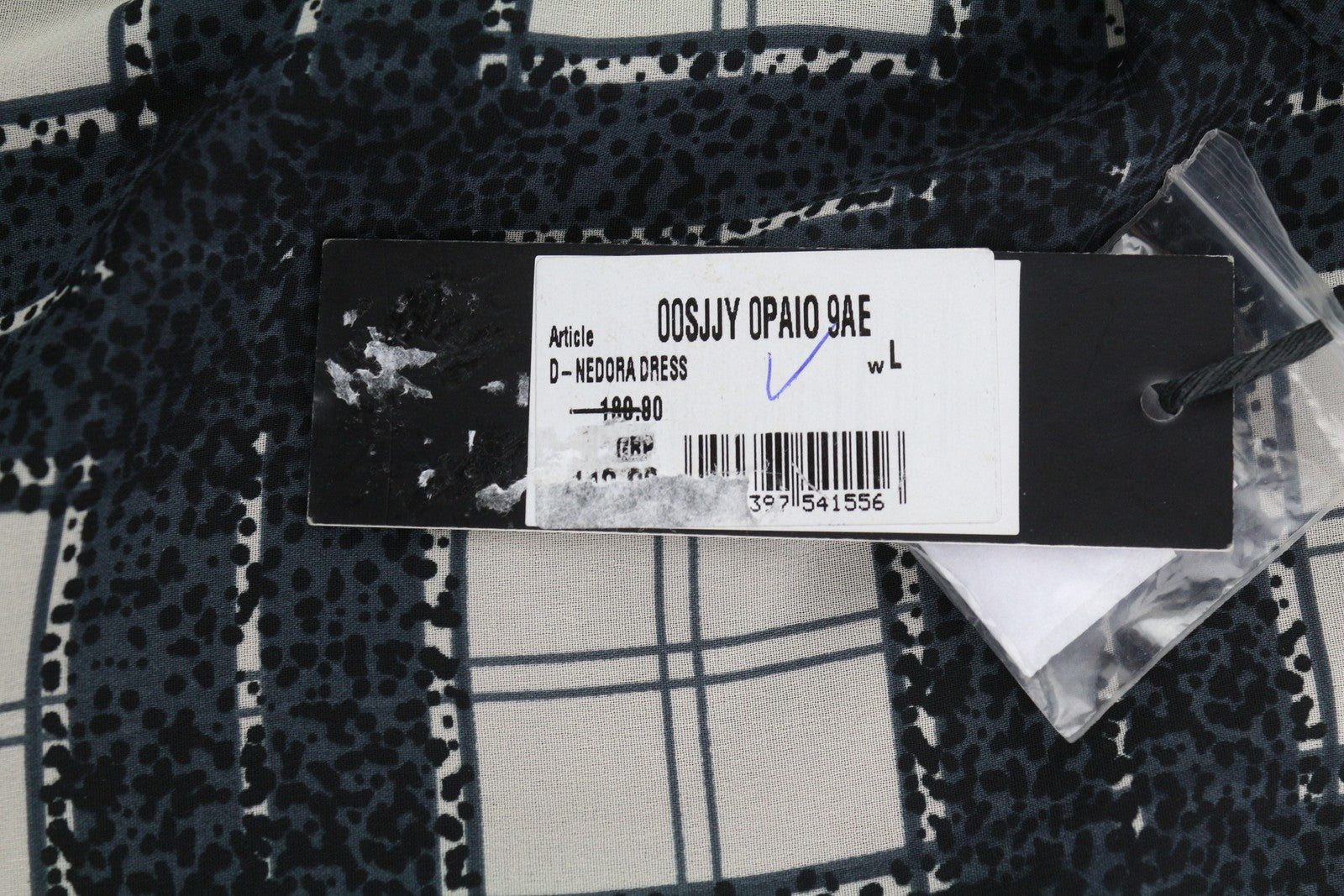 DIESEL D-Nedora Women's Dress L Black Sleeveless Snap Button Logo Short