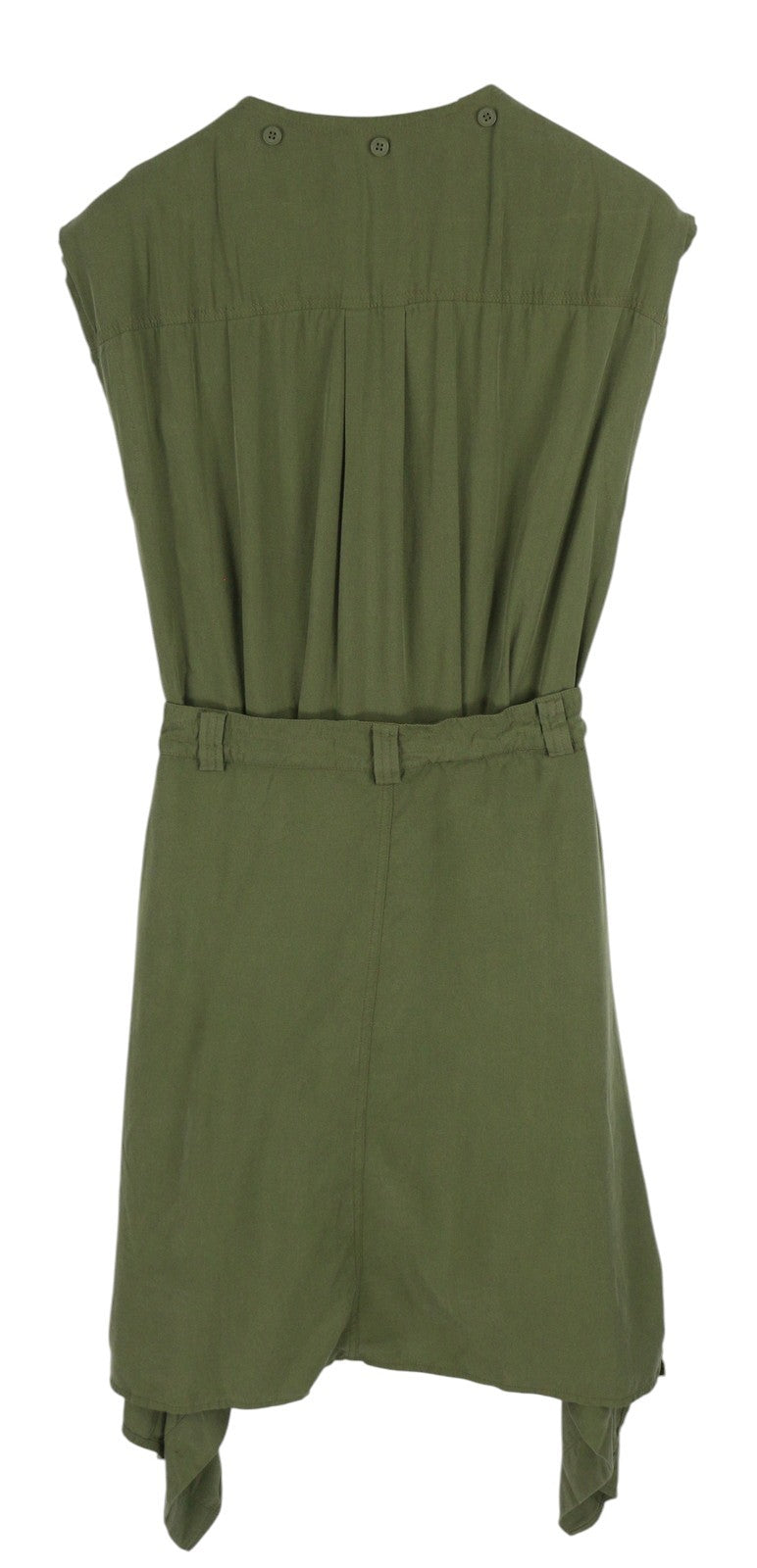 DIESEL D-Giuditta Women's Dress S Green Sleeveless Pinafore Style Mini RRP295