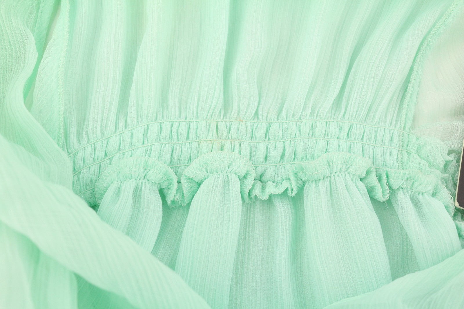 DIESEL D-Tangi Women's Dress S Green Ruched Asymmetrical Sleeveless Midi RRP399