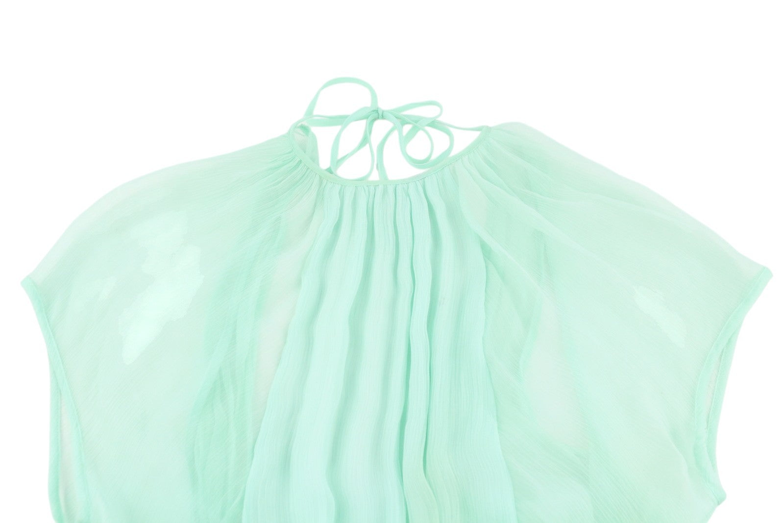 DIESEL D-Tangi Women's Dress S Green Ruched Asymmetrical Sleeveless Midi RRP399