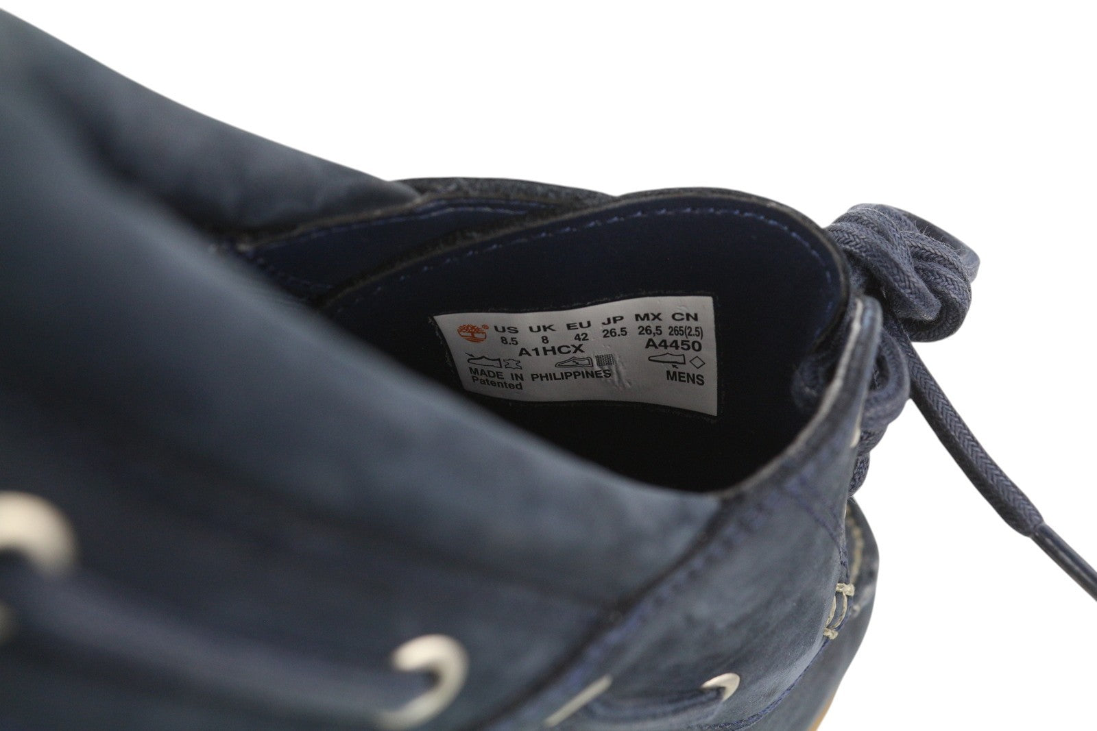 TIMBERLAND A1HCX Men's Shoes EU41.5/42 Blue Leather Boat Sensorflex Comfort