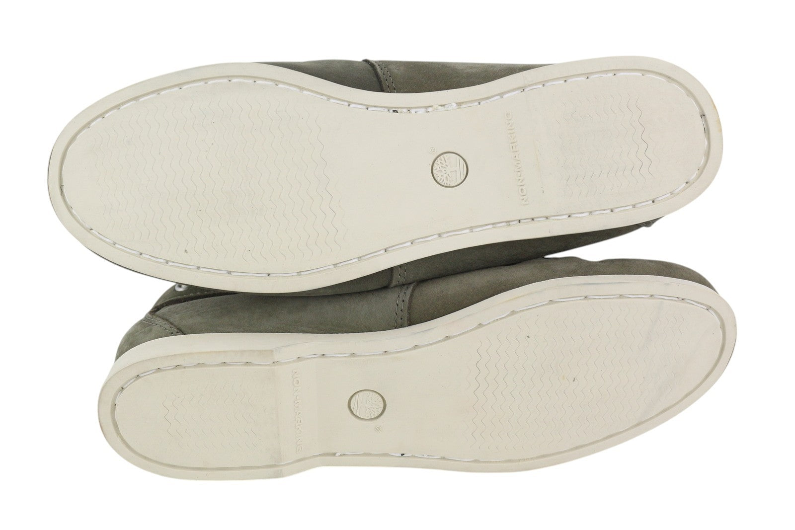 TIMBERLAND A1P1M Men Shoes EU41.5/42 Grey Leather Boat Ortholite Non Marking