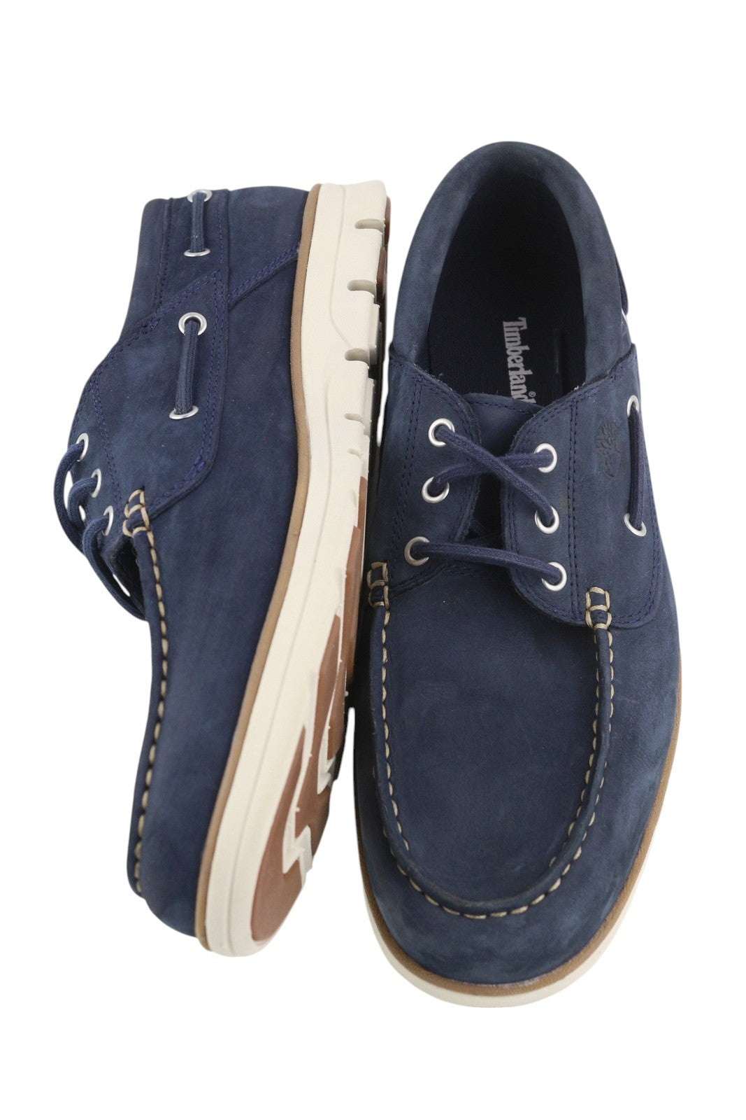 TIMBERLAND A1HCX Men's Shoes EU41/41.5 Blue Leather Boat Sensorflex