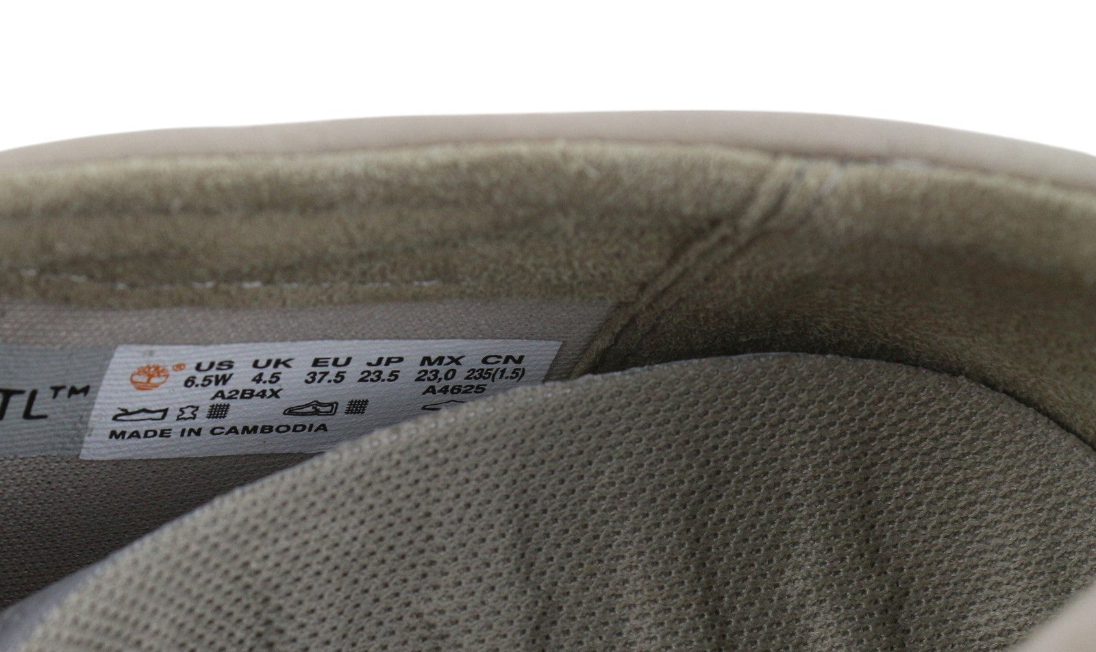 TIMBERLAND A2B4X Women's Shoes EU37/37.5 Beige Leather Slip On Casual