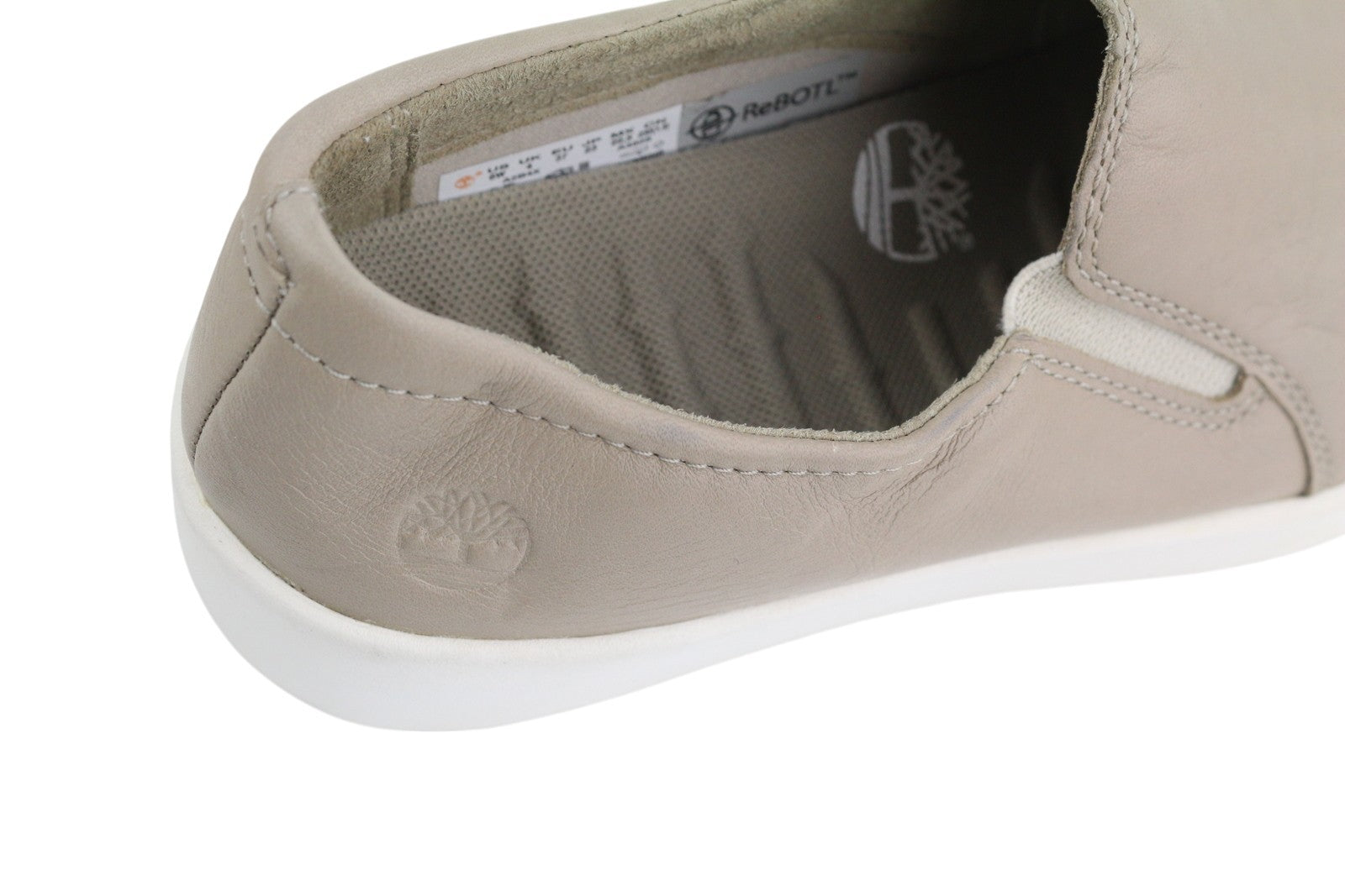 TIMBERLAND A2B4X Women's Shoes EU37/37.5 Beige Leather Slip On Casual