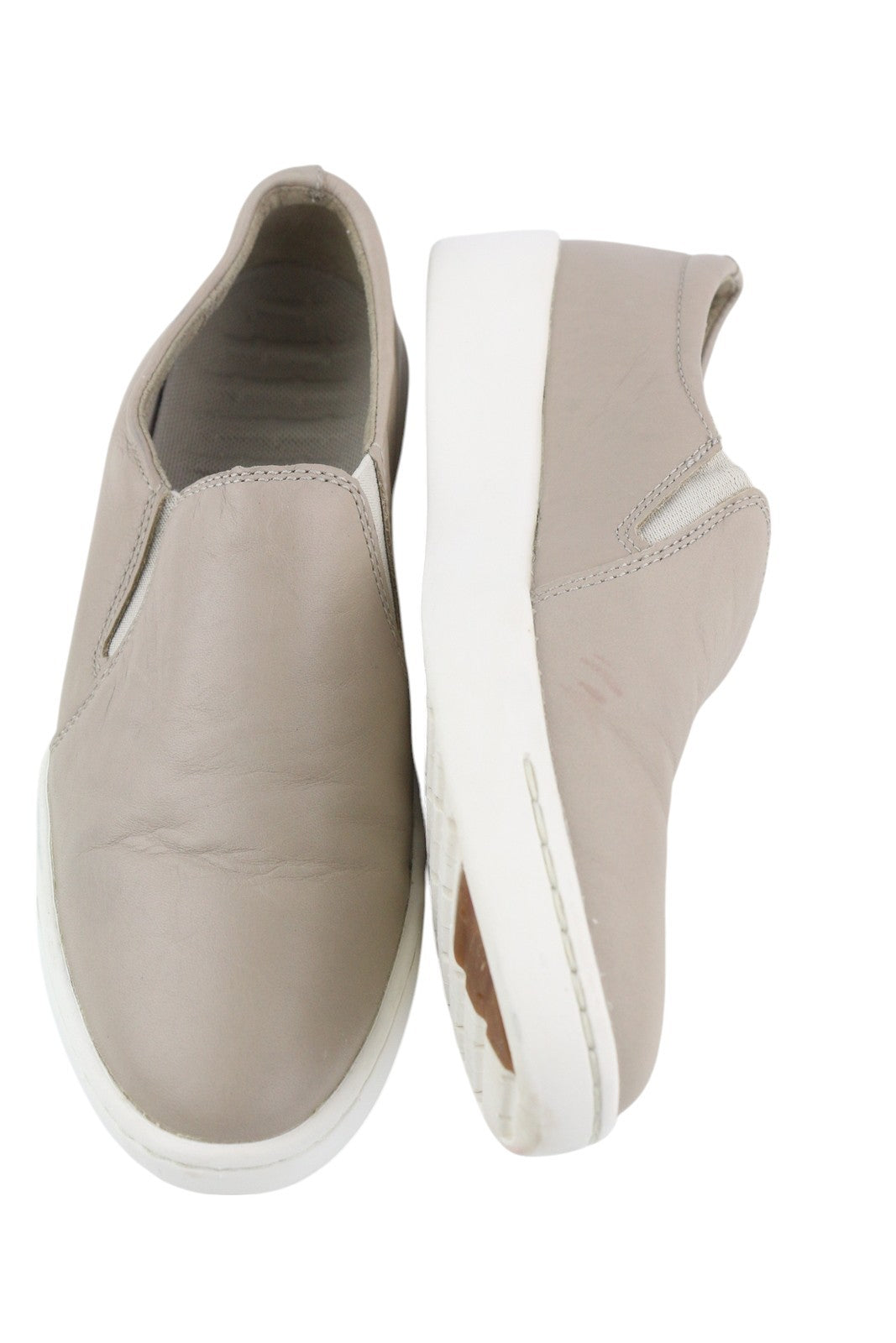 TIMBERLAND A2B4X Women's Shoes EU37/37.5 Beige Leather Slip On Casual