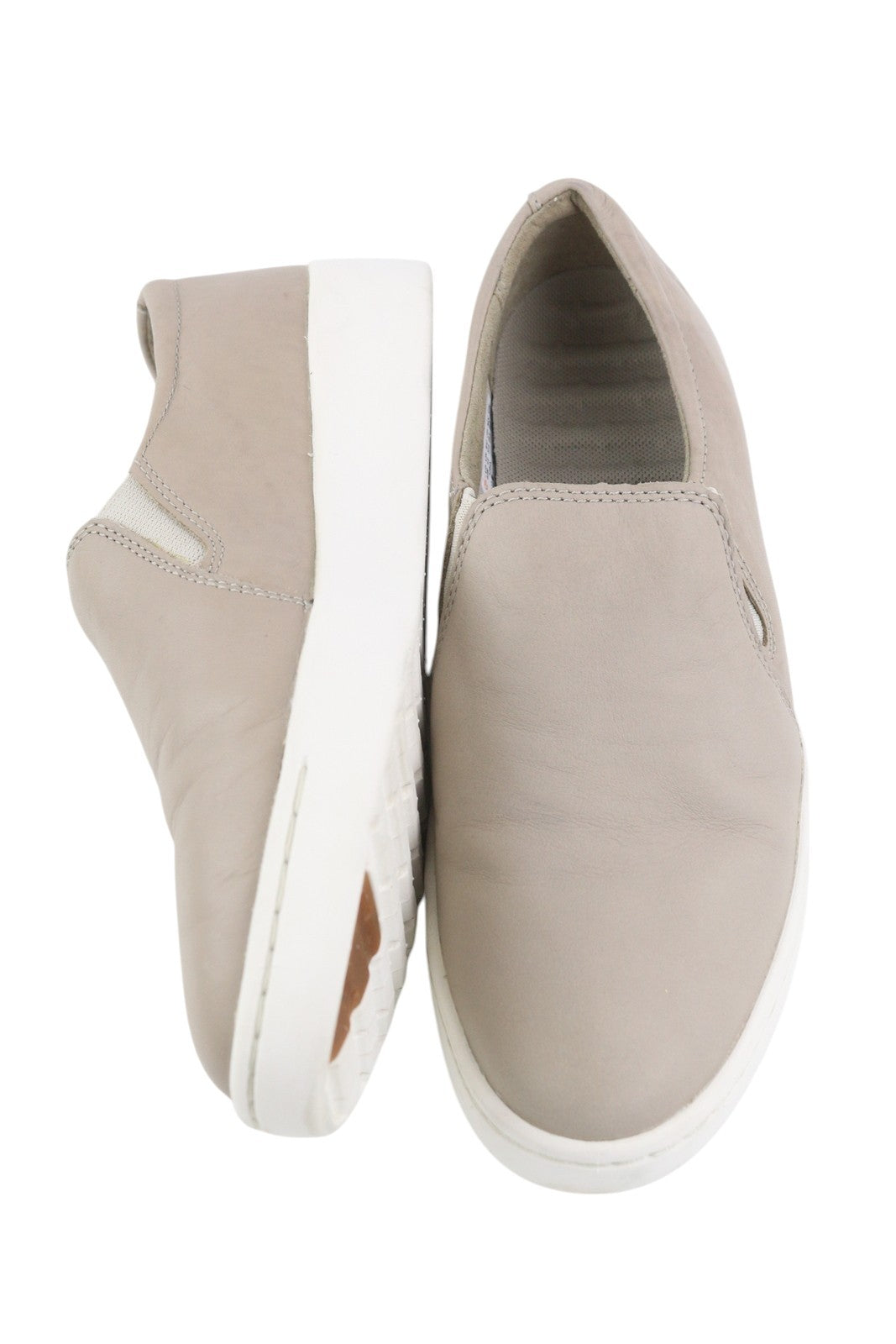 TIMBERLAND A2B4X Women's Shoes EU37/37.5 Beige Leather Slip On Casual