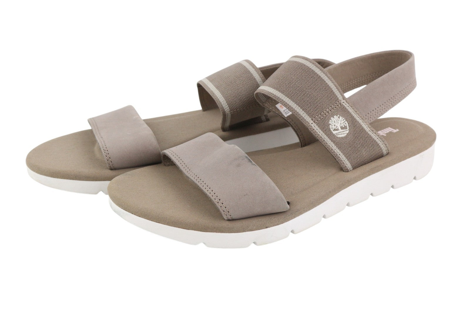 TIMBERLAND A2883 Women's Sandals EU39.5/40 Brown Leather Flat Open Toe