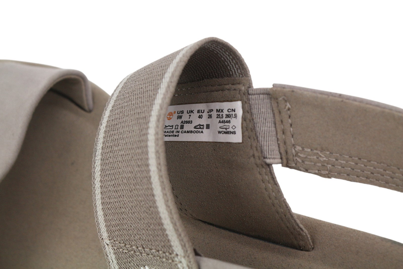 TIMBERLAND A2883 Women's Sandals EU39.5/40 Brown Leather Flat Open Toe