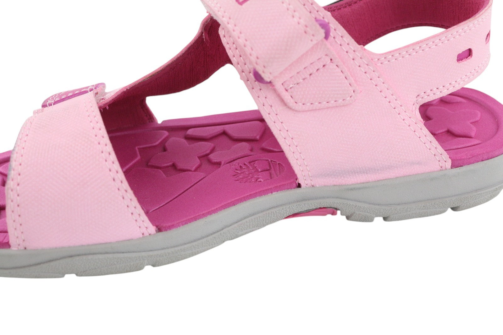 TIMBERLAND A2APD Girl's Sandals EU37/38 Pink Touch Fastener Non Marking