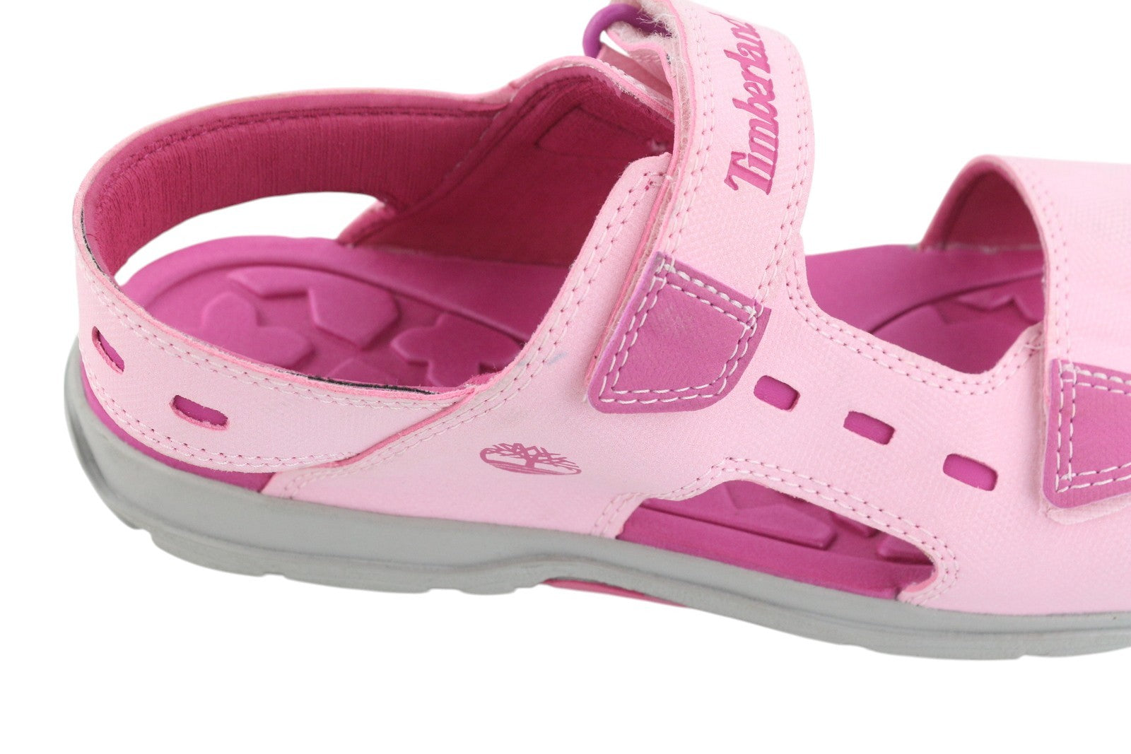 TIMBERLAND A2APD Girl's Sandals EU37/38 Pink Touch Fastener Non Marking
