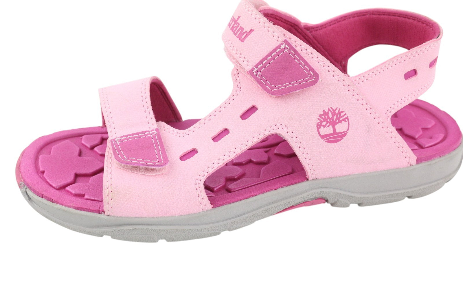 TIMBERLAND A2APD Girl's Sandals EU37/38 Pink Touch Fastener Non Marking