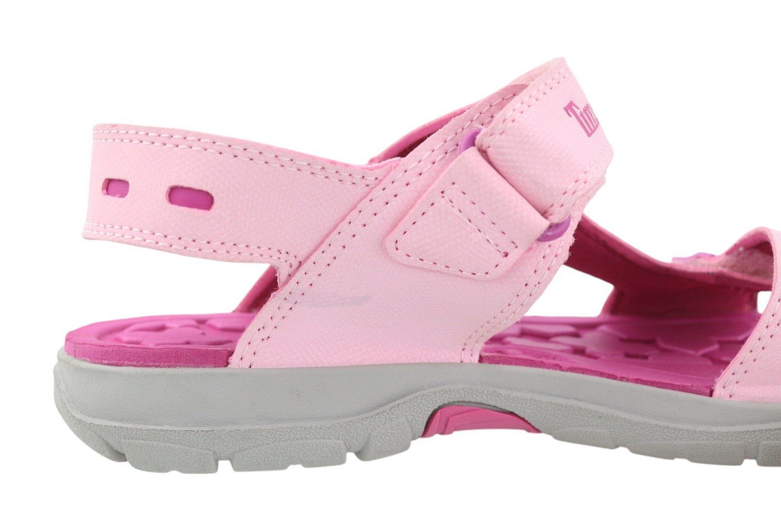 TIMBERLAND A2APD Girl's Sandals EU37/38 Pink Touch Fastener Non Marking