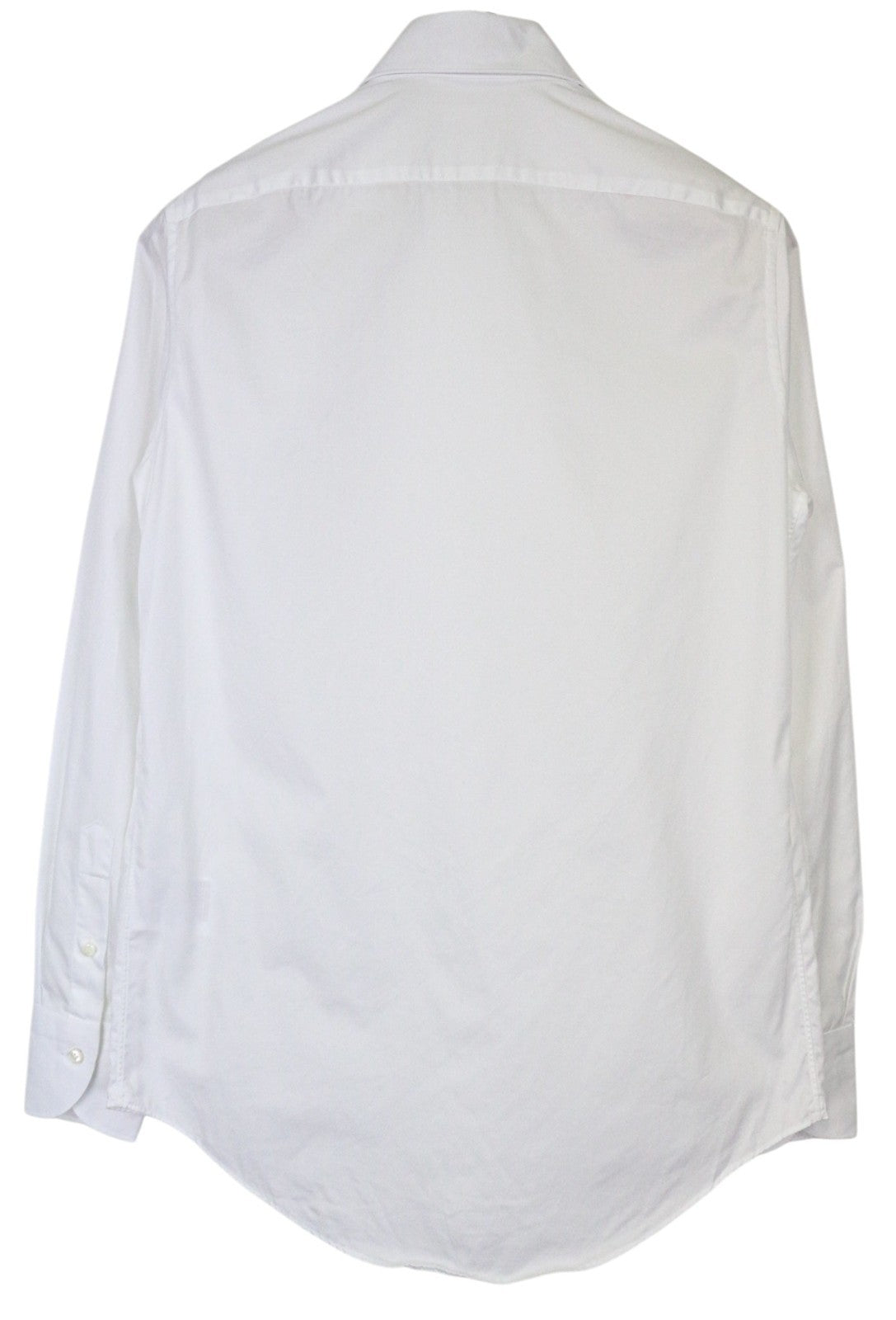 SUITSUPPLY Men Shirt 38/15 Slim Fit Button-Up Formal White Cotton