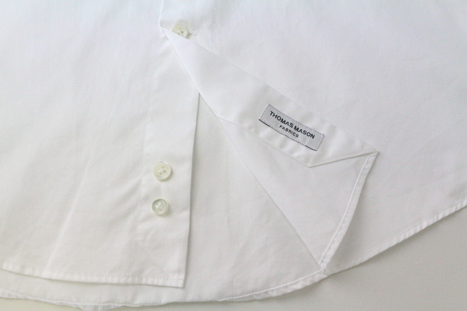 SUITSUPPLY Men Shirt 38/15 Slim Fit Button-Up Formal White Cotton