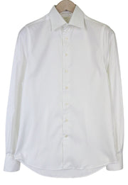 SUITSUPPLY Traveller Men Shirt 38/15 Extra Slim Classic White Formal Cotton