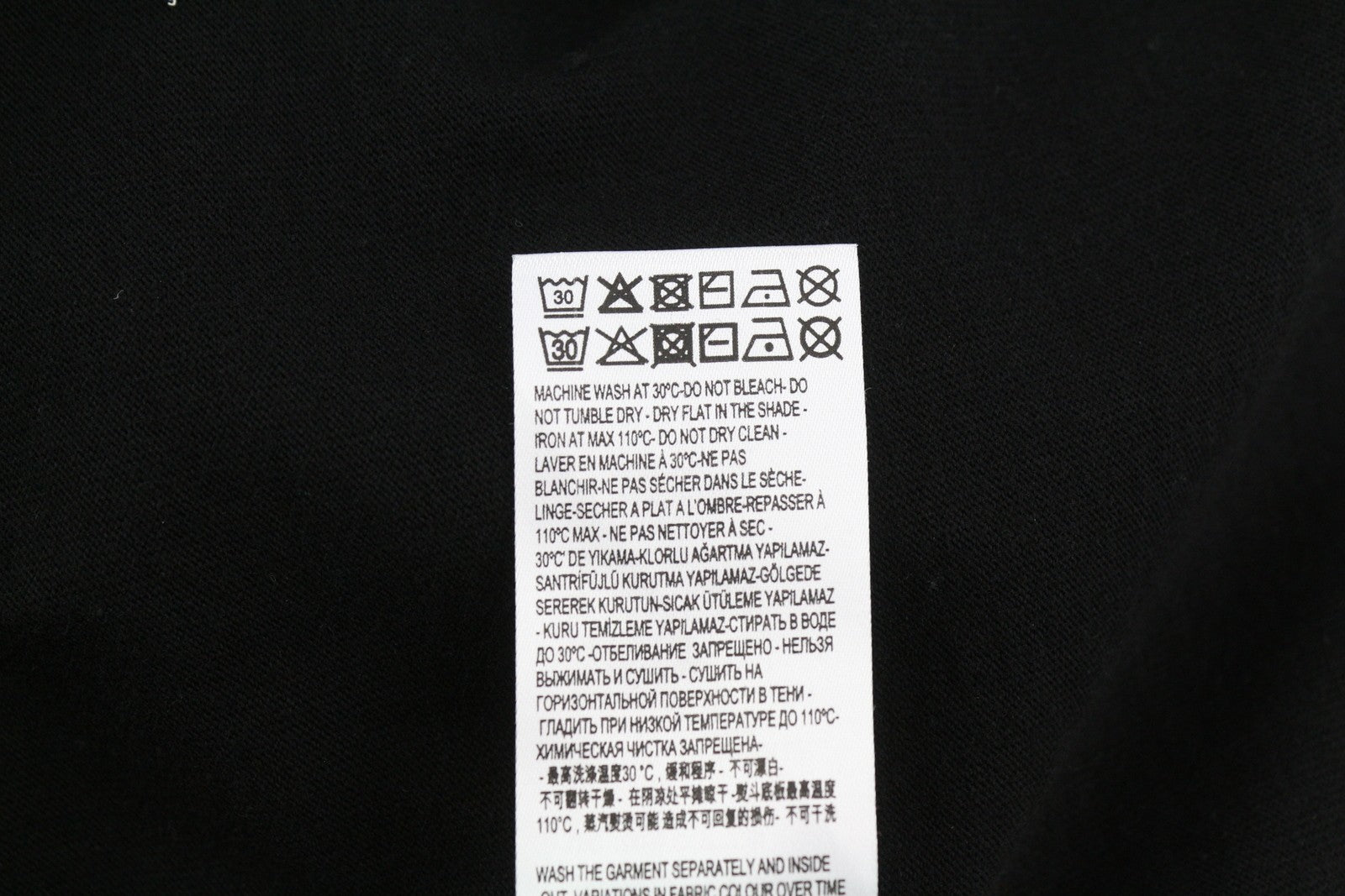 DIESEL T-Just-Ls-J3 Men's T-Shirt S Black Graphic  Crew Neck Long Sleeve RRP140