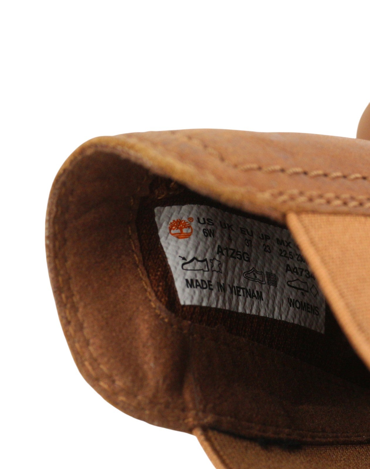 TIMBERLAND A1Z5G Women Boots EU37/37.5 Brown Leather Heeled Ankle Almond Toe