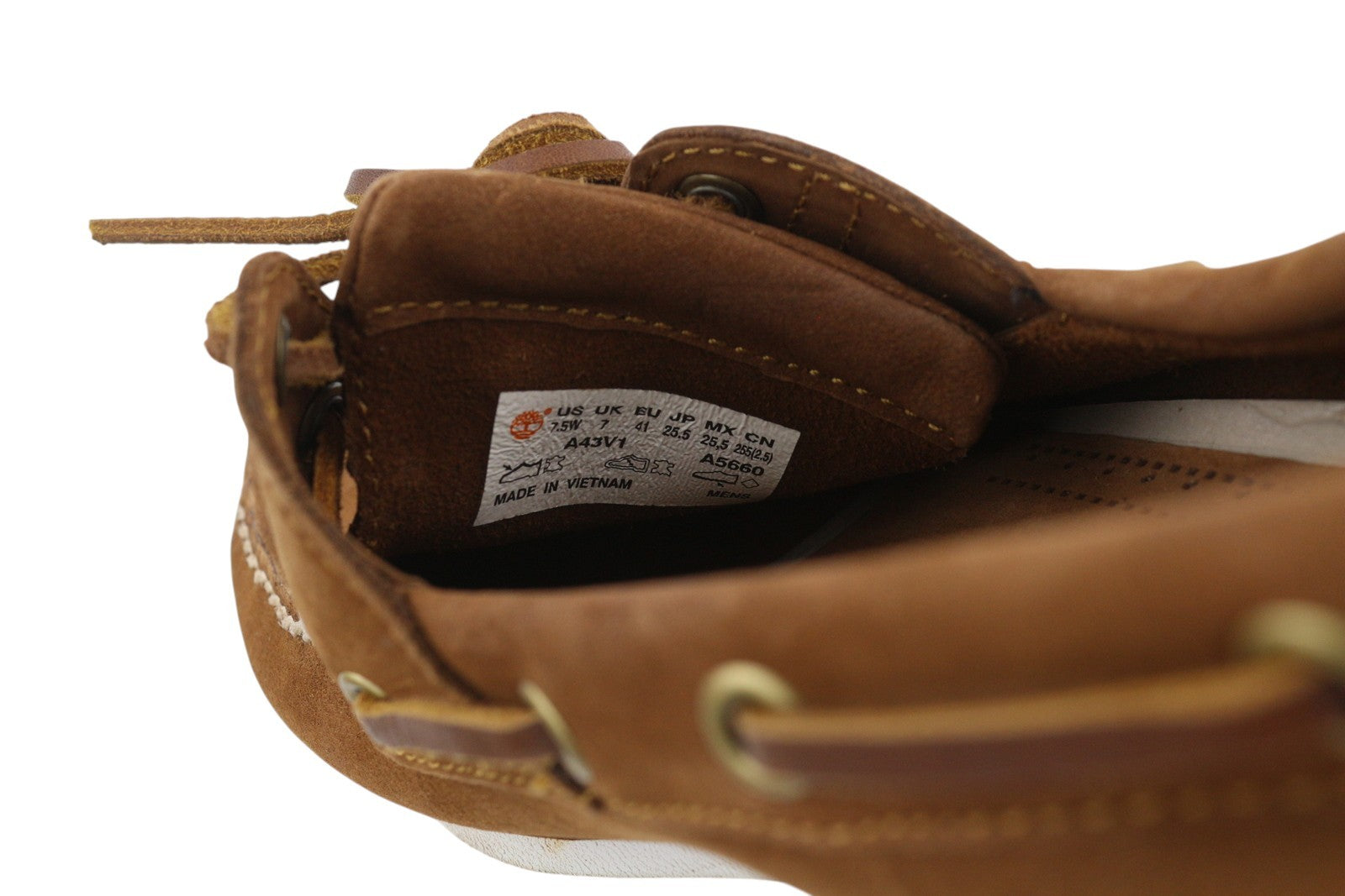 TIMBERLAND A43V1 Men's Shoes EU41/41.5 Brown Leather Slip On Non-Marking