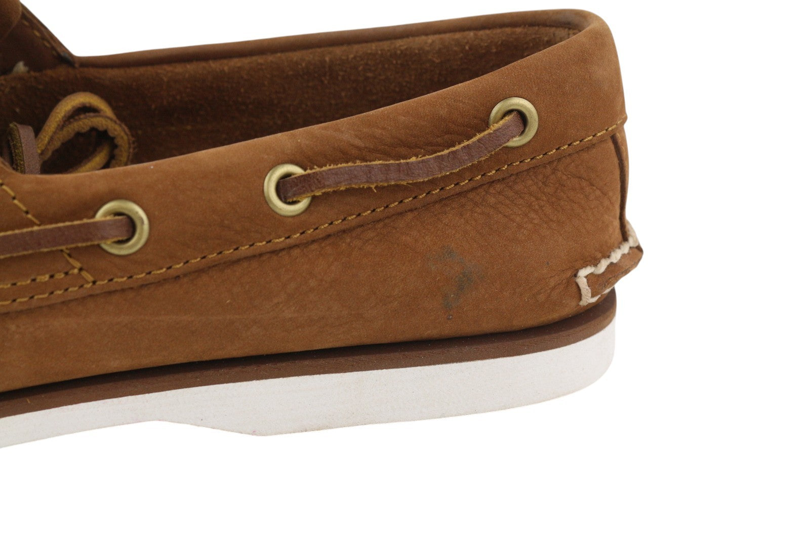 TIMBERLAND A43V1 Men's Shoes EU41/41.5 Brown Leather Slip On Non-Marking