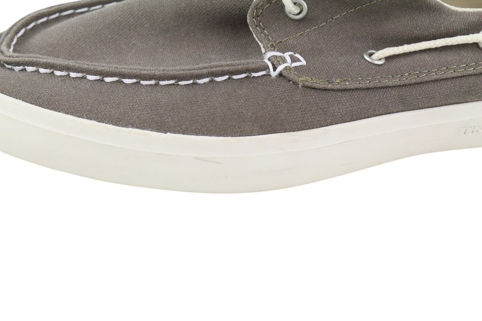 TIMBERLAND A1AYO Men's Shoes EU43.5/44.5 Dark Grey Boat Slip On Logo