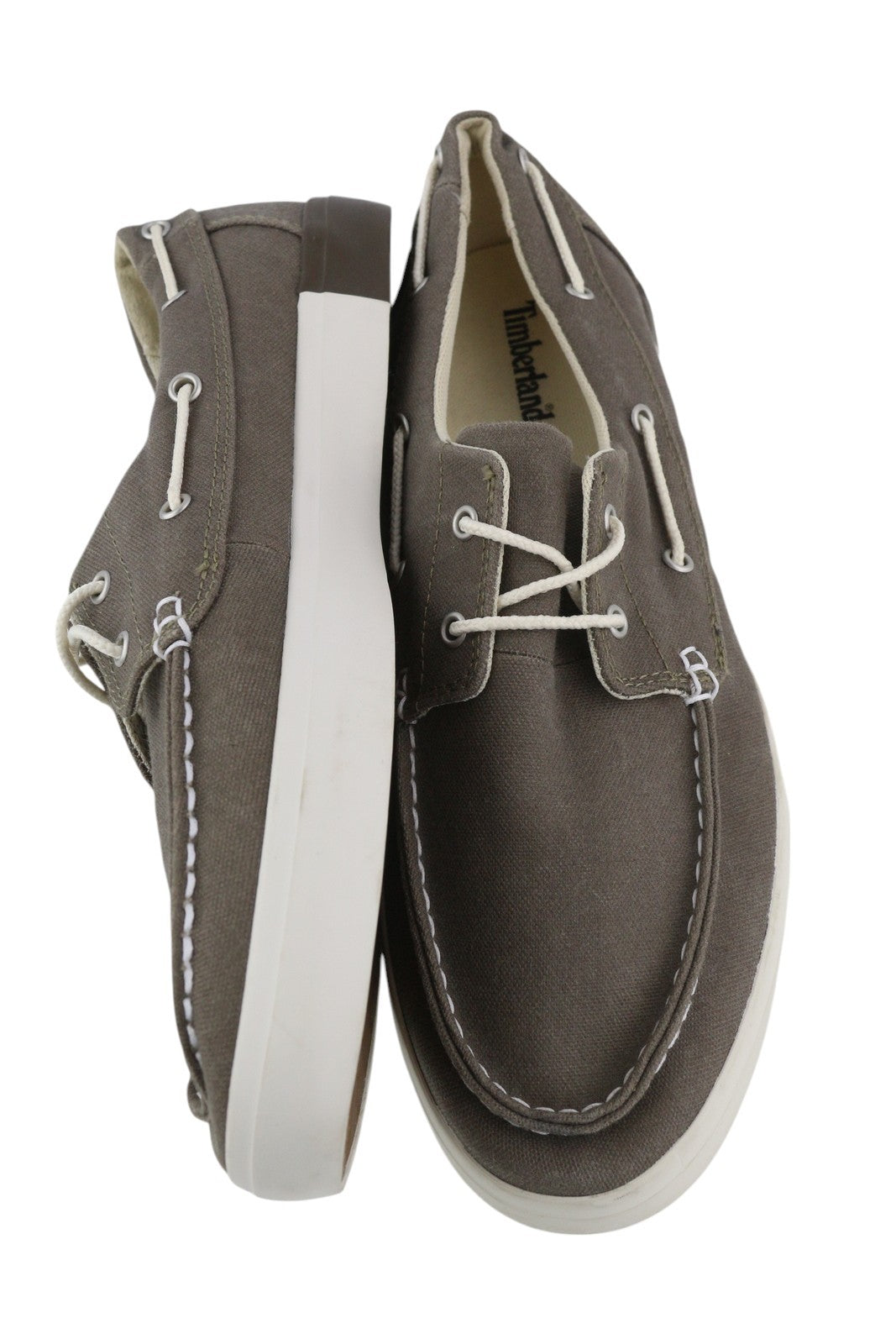 TIMBERLAND A1AYO Men's Shoes EU43.5/44.5 Dark Grey Boat Slip On Logo