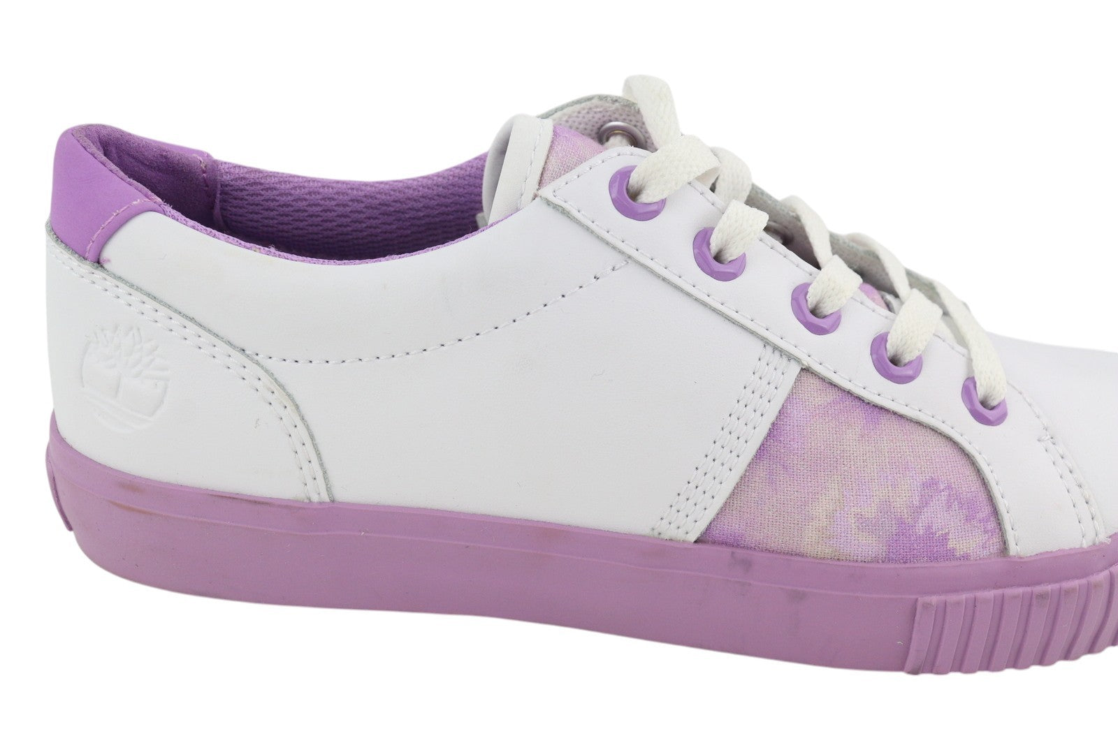 TIMBERLAND A2EPS Women's Sneakers EU37/37.5 White Purple Leather Lace Up
