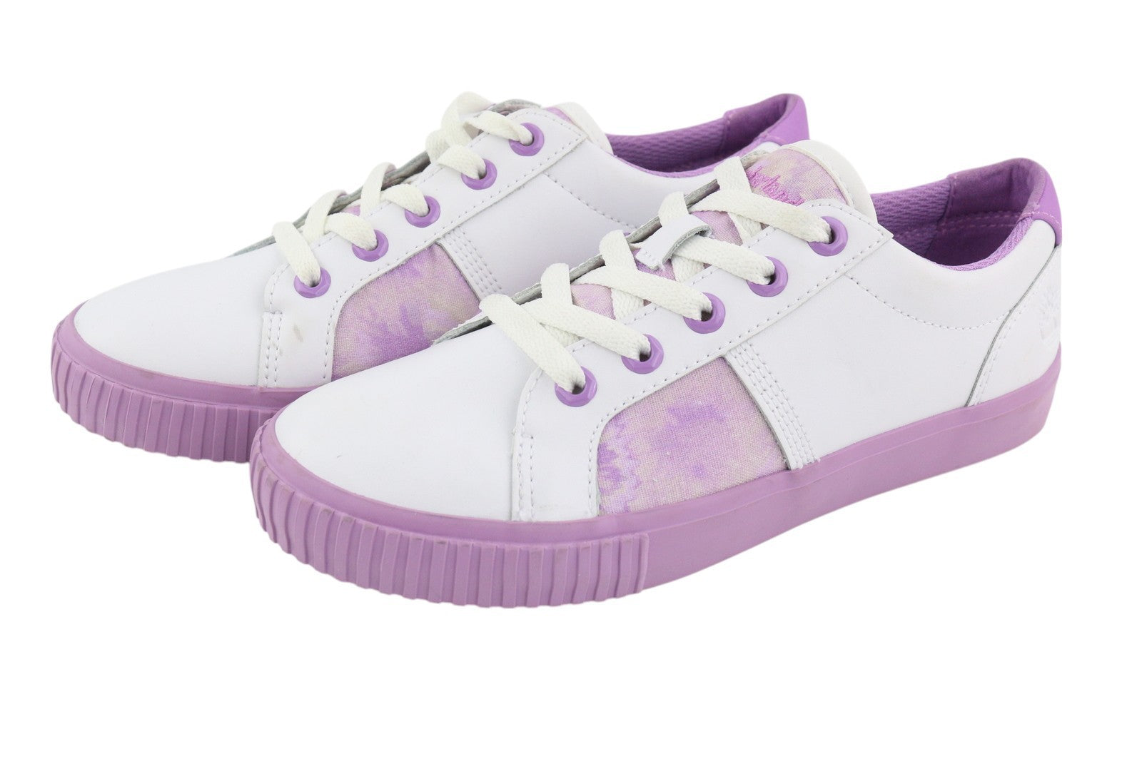 TIMBERLAND A2EPS Women's Sneakers EU37/37.5 White Purple Leather Lace Up