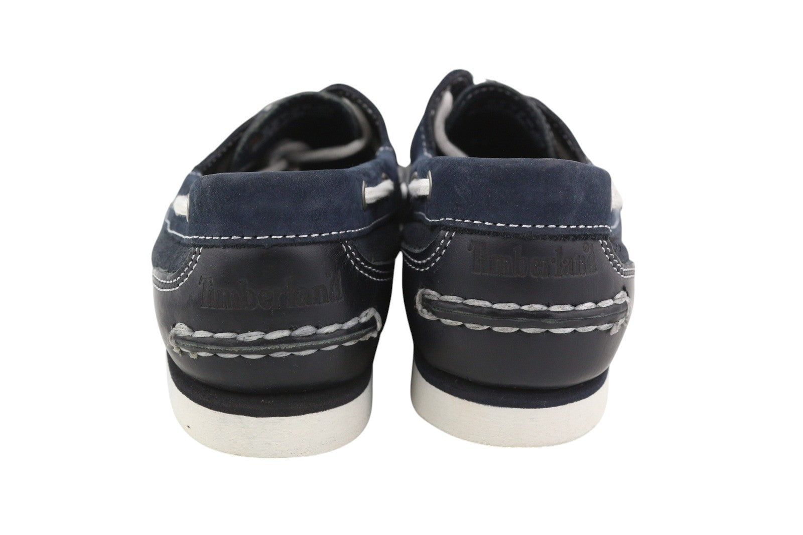 TIMBERLAND 26609 Women's Shoes EU38/38.5 Navy Leather Boat Almond Toe