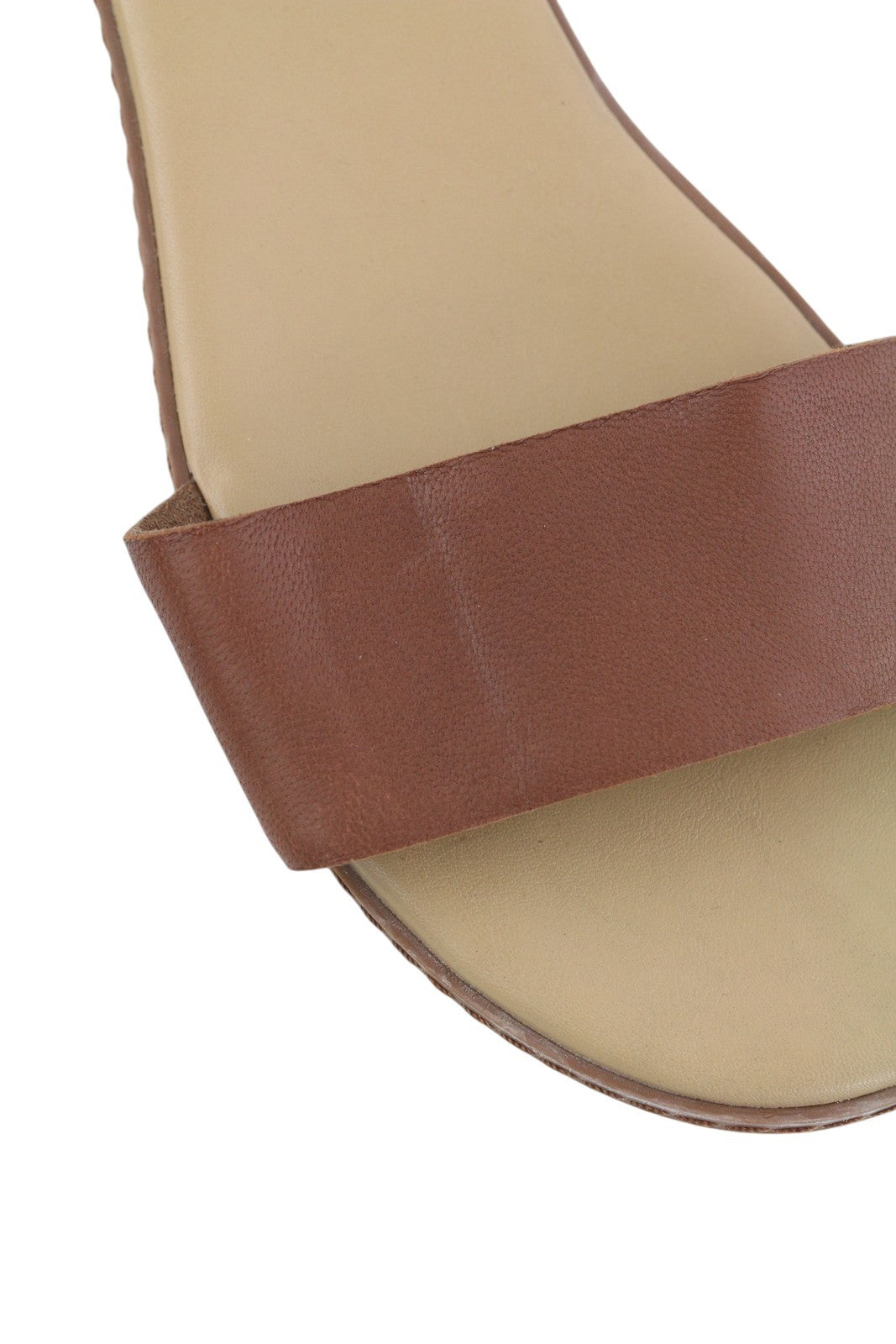 TIMBERLAND A1PCY Women's Sandals EU38/38.5 Brown Leather Flat Buckle