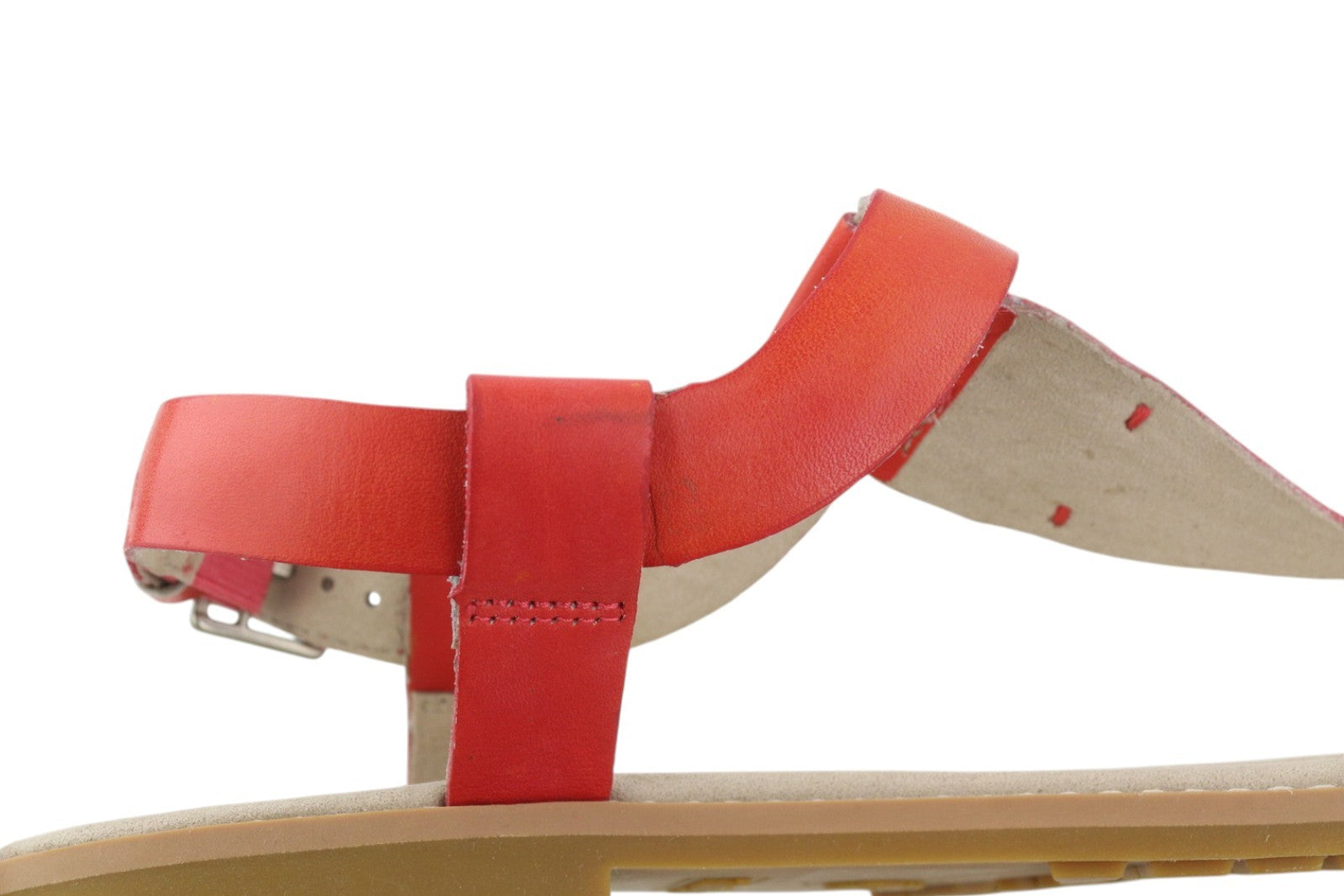 TIMBERLAND A23UF Women's Sandals EU36/37 Orange Leather Open Toe Buckled