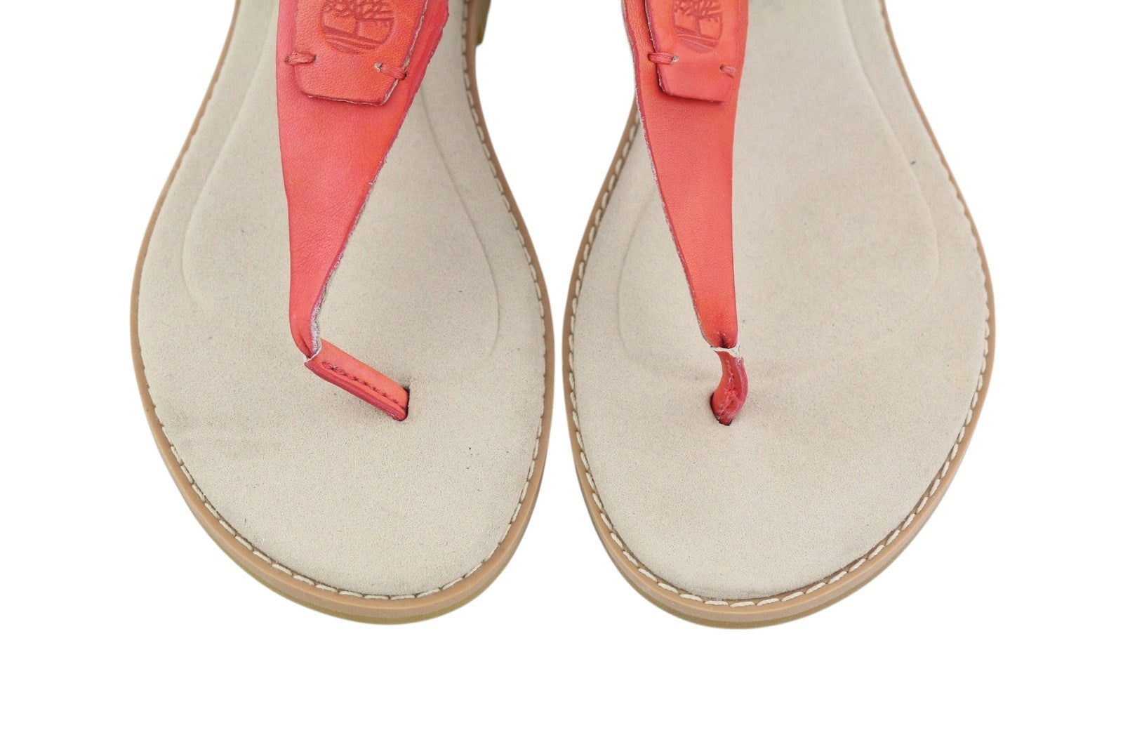 TIMBERLAND A23UF Women's Sandals EU36/37 Orange Leather Open Toe Buckled