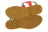 Orange Leather Sandals