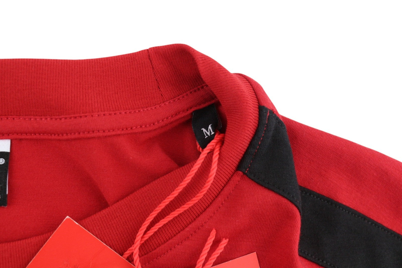 DIESEL Amtee-Freasty-Ht04 Men's T-Shirt M Red Tricot Logo Crew Short Sleeve