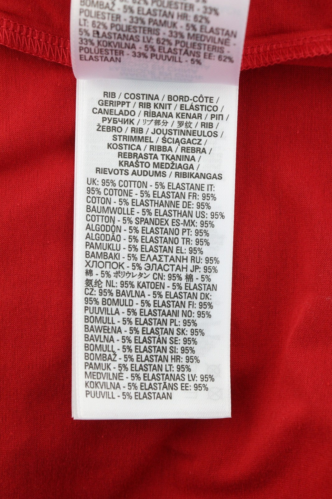 DIESEL Amtee-Freasty-Ht04 Men's T-Shirt M Red Tricot Logo Crew Short Sleeve