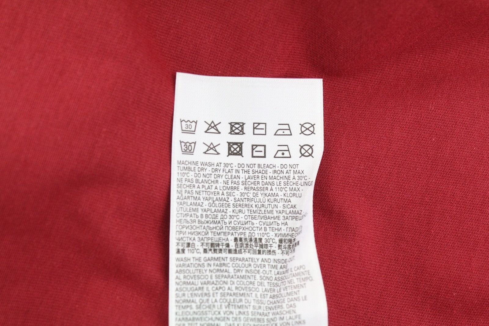 DIESEL T-Diegor-E12 Men's T-Shirt M Red Stretch Tricot Crew Short Sleeve