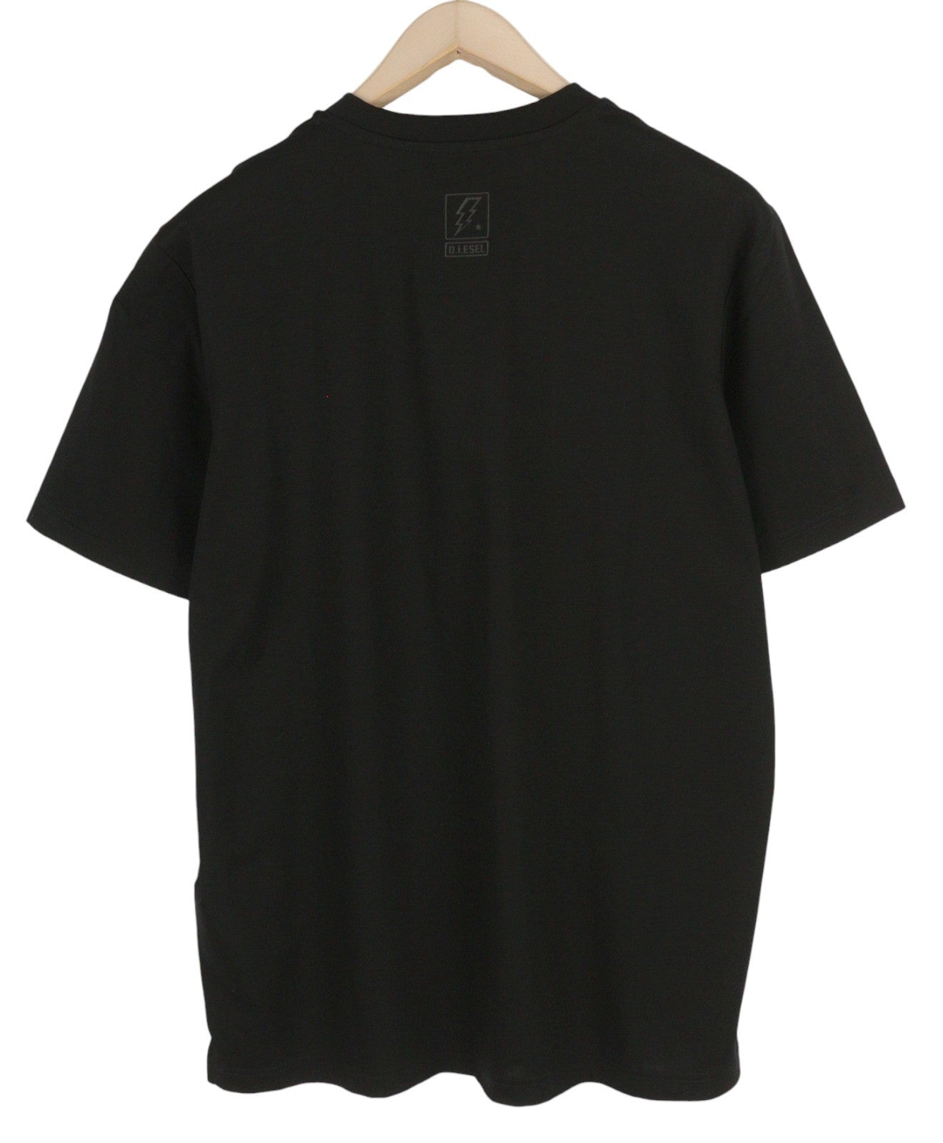 DIESEL T-Haim Men's T-Shirt M Black Stretch Cotton Tricot Crew