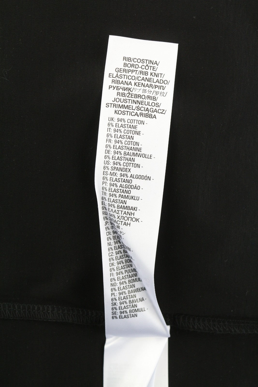 DIESEL T-Haim Men's T-Shirt M Black Stretch Cotton Tricot Crew