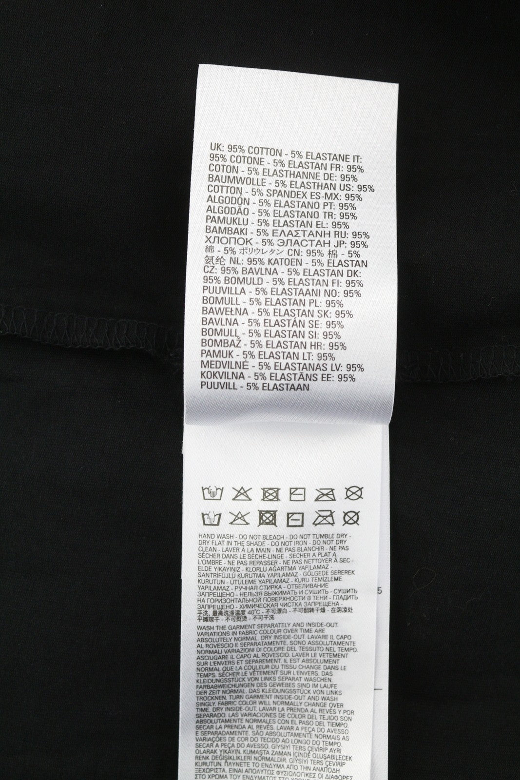 DIESEL T-Reg-Mon Women's T-Shirt S Black Stretch Logo Print Crew RRP125